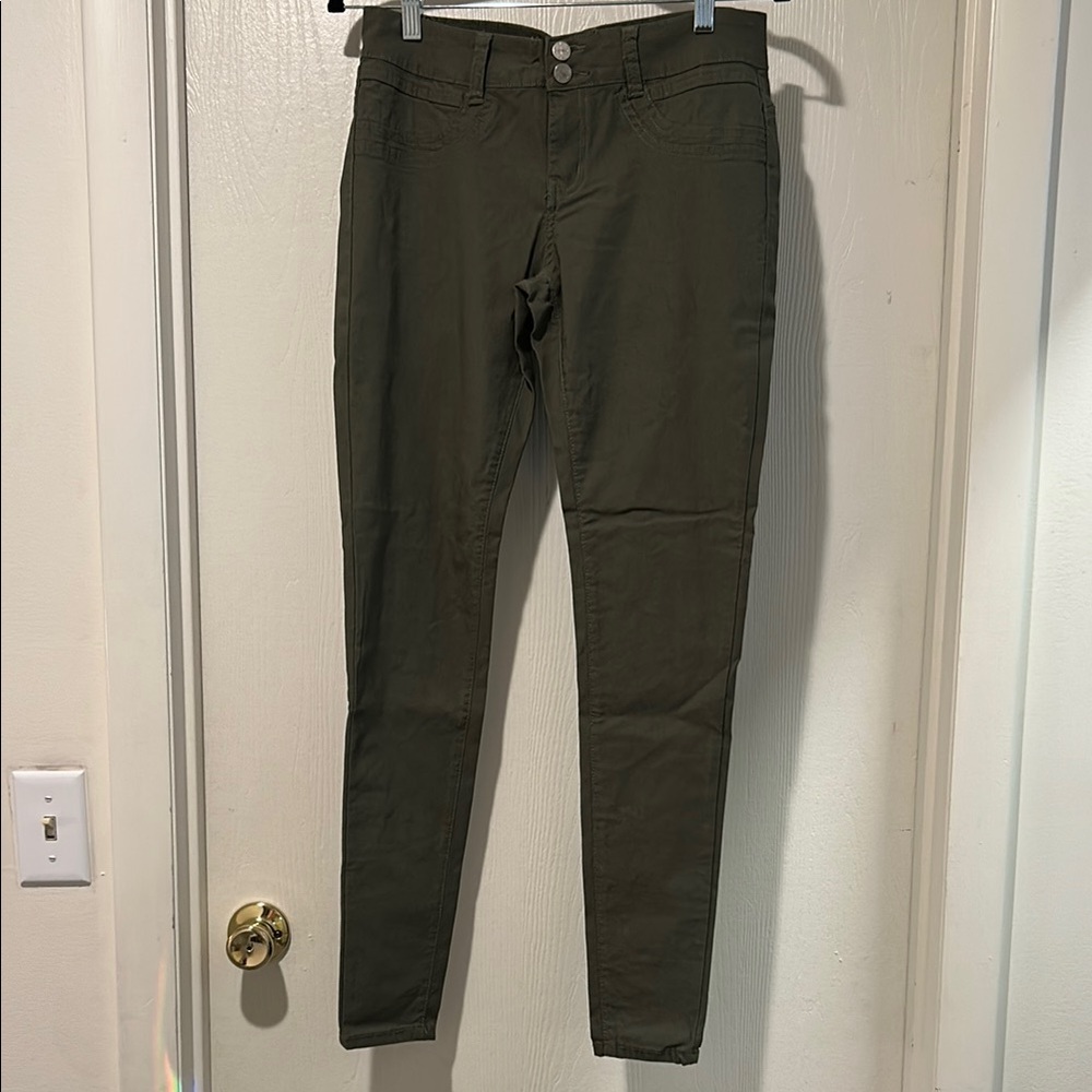 VIP JEANS Olive Green Women's Pants